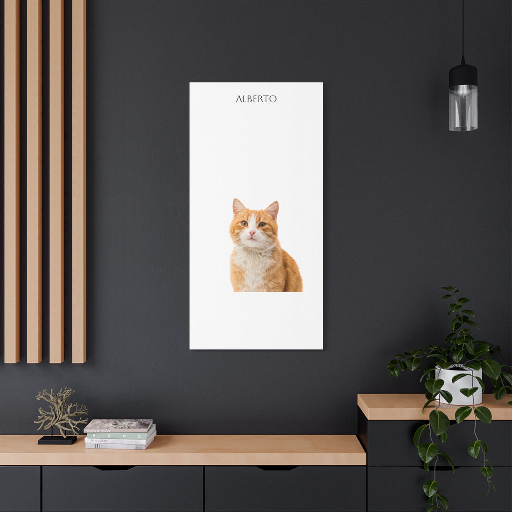 Pet Portrait Satin Canvas (Stretched)