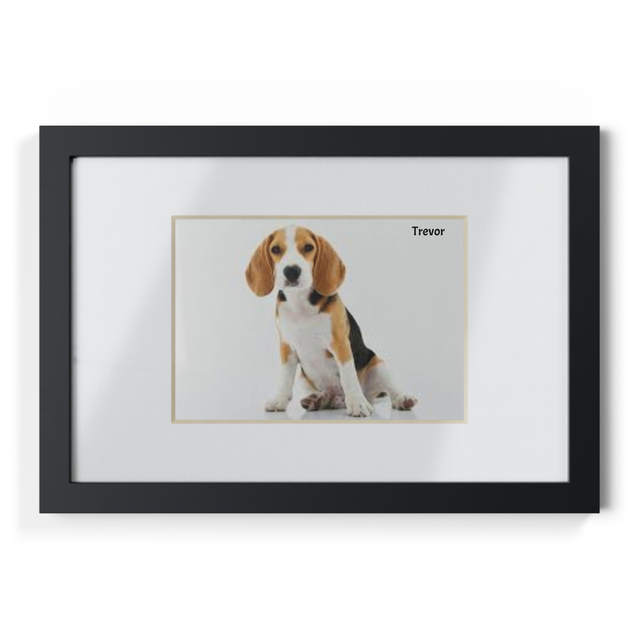 Framed Poster — Personalized Pet Photo Print (Black Frame)