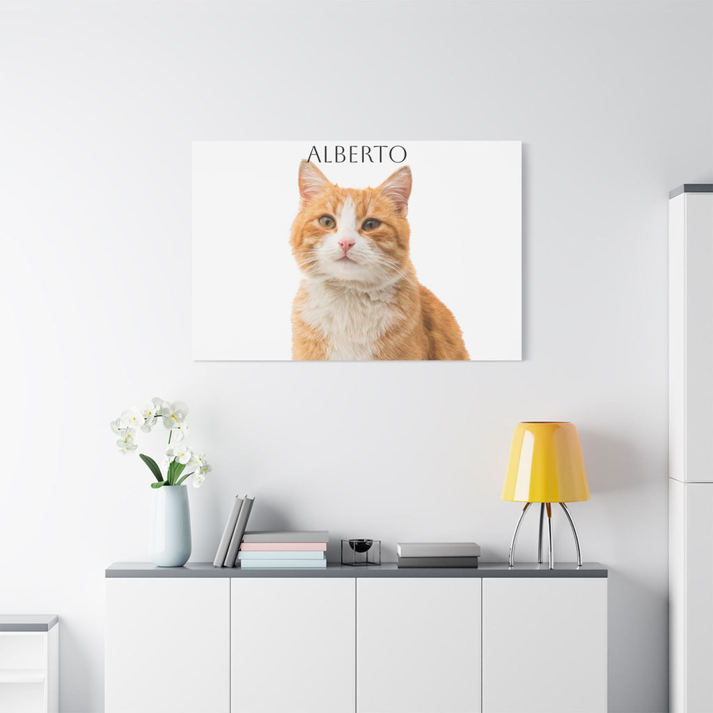 Pet Portrait Satin Canvas (Stretched)