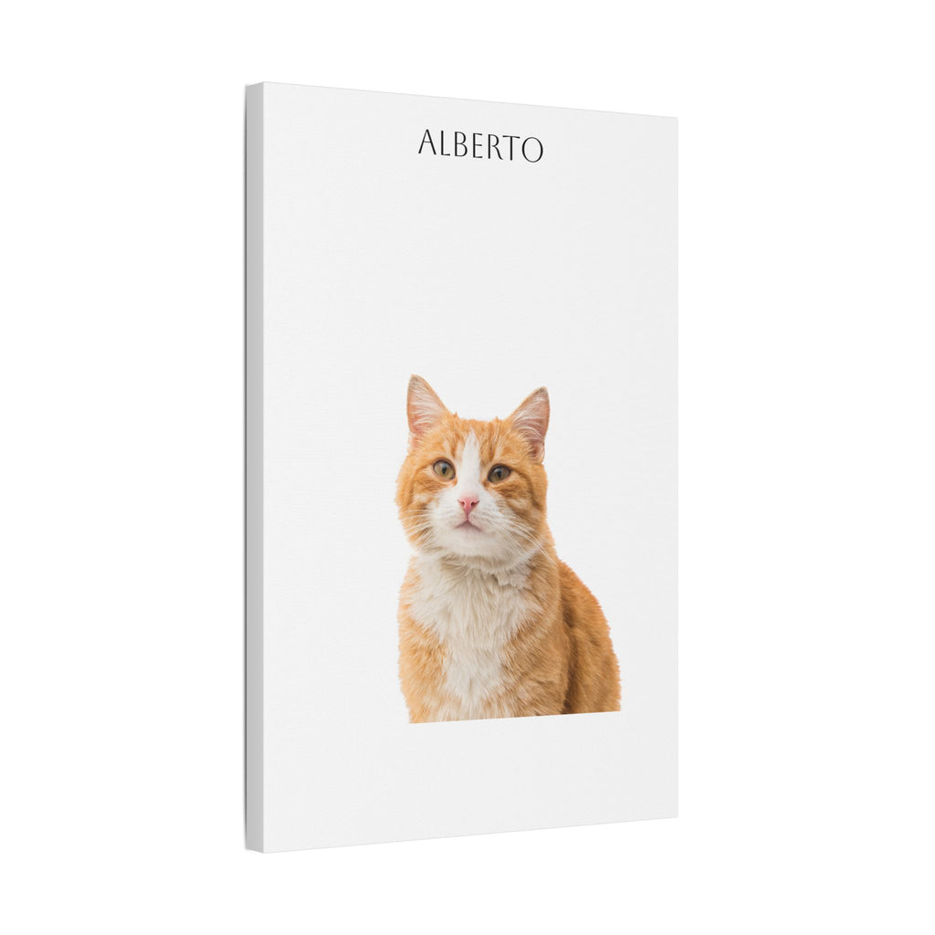 Pet Portrait Satin Canvas (Stretched)