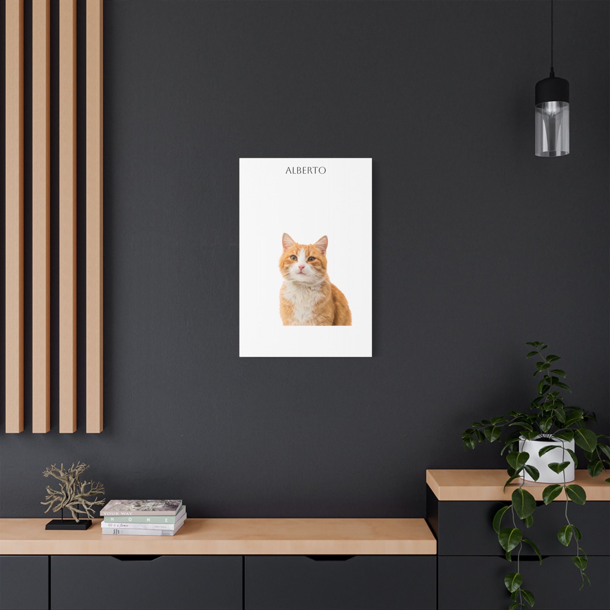 Pet Portrait Satin Canvas (Stretched)