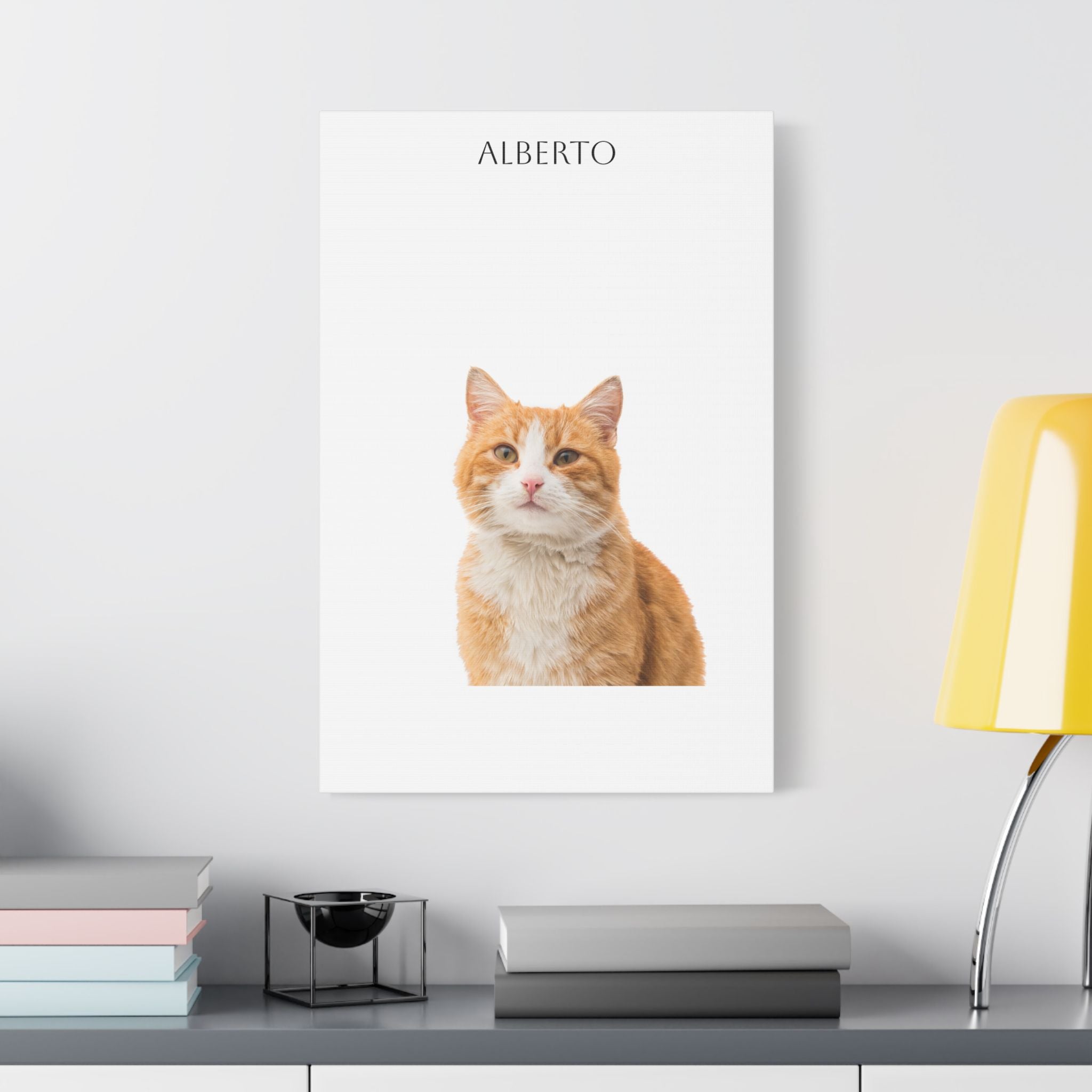 Pet Portrait Satin Canvas (Stretched)