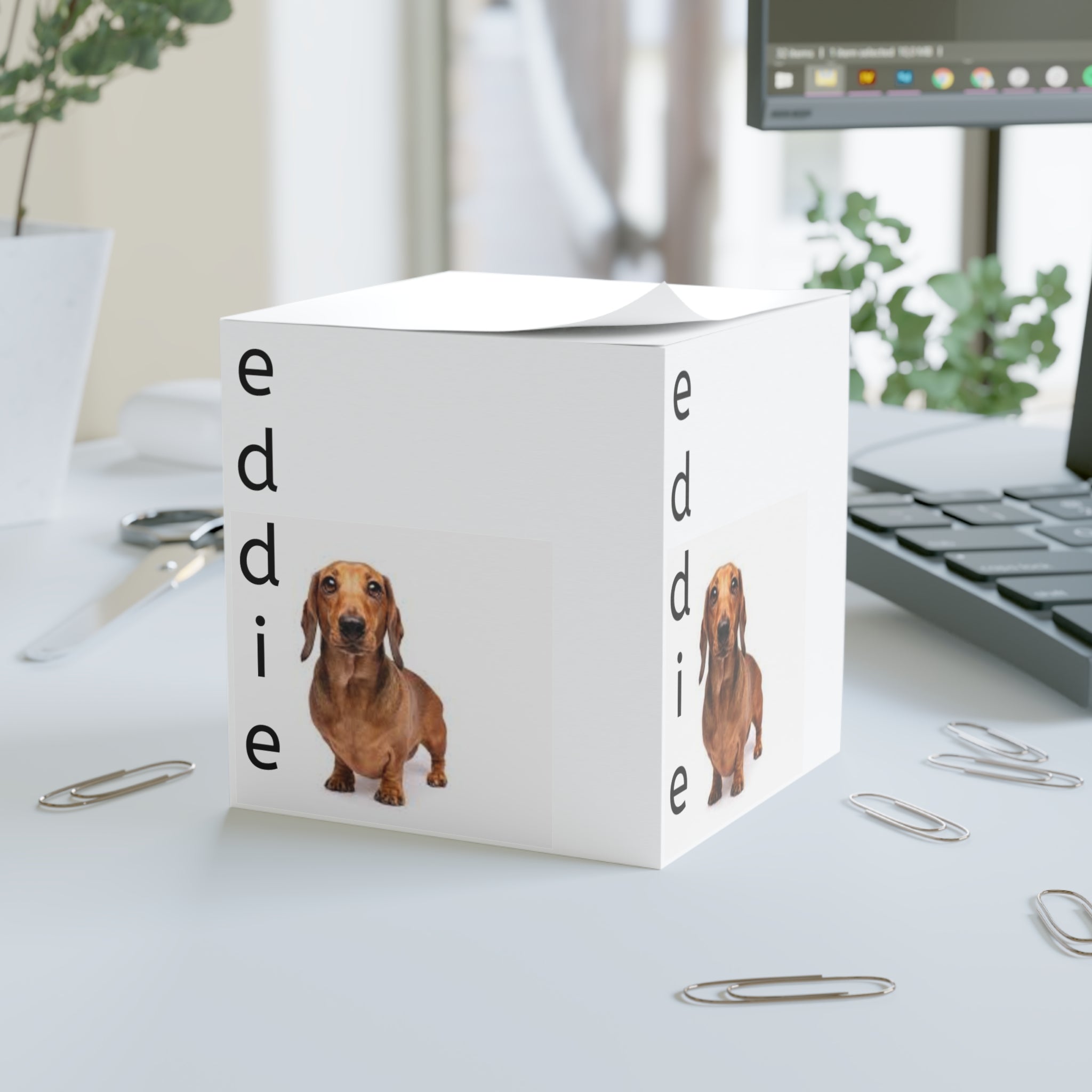 Personalized Note Cube — Custom Sticky Note Block