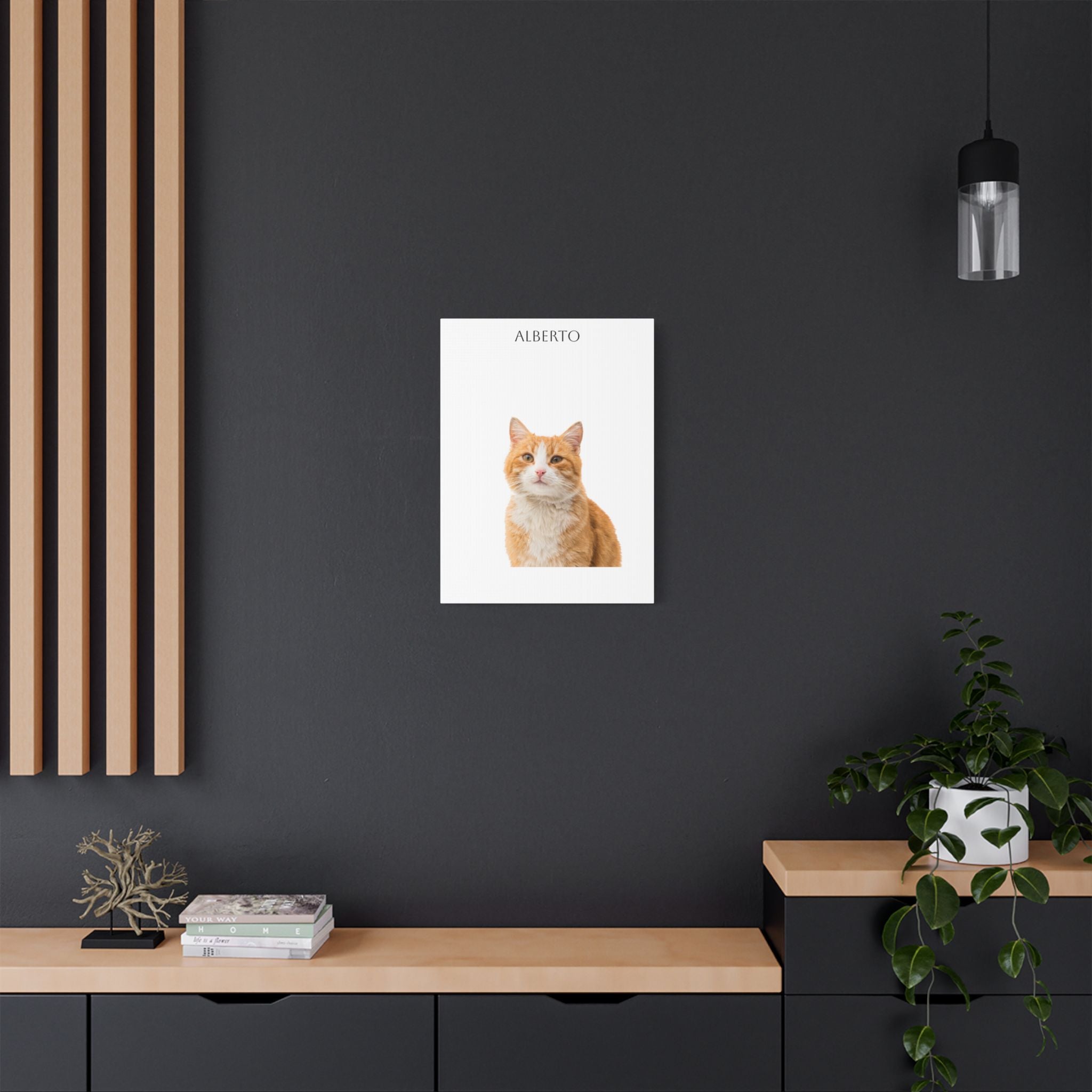 Pet Portrait Satin Canvas (Stretched)