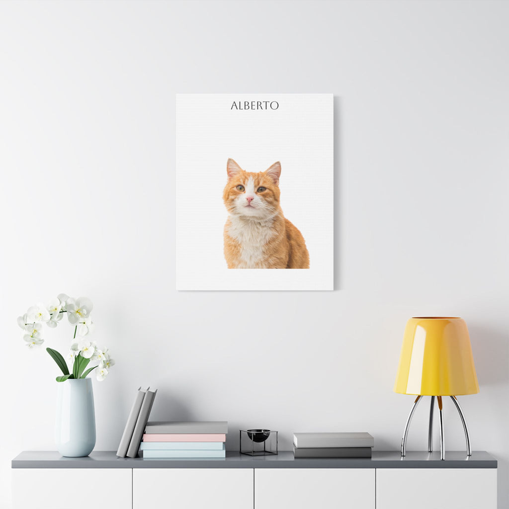 Pet Portrait Satin Canvas (Stretched)