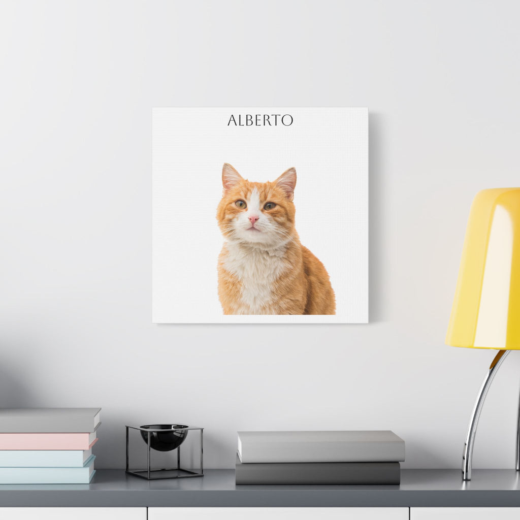 Pet Portrait Satin Canvas (Stretched)