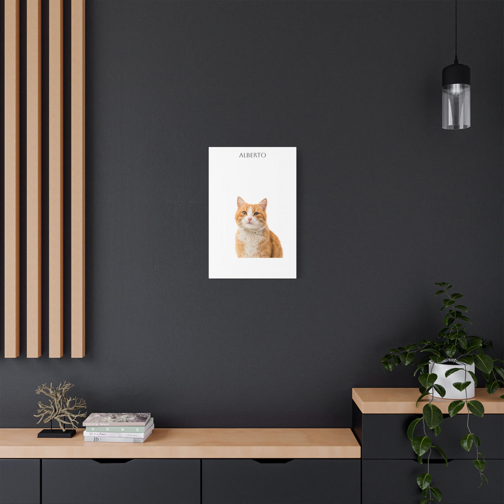Pet Portrait Satin Canvas (Stretched)