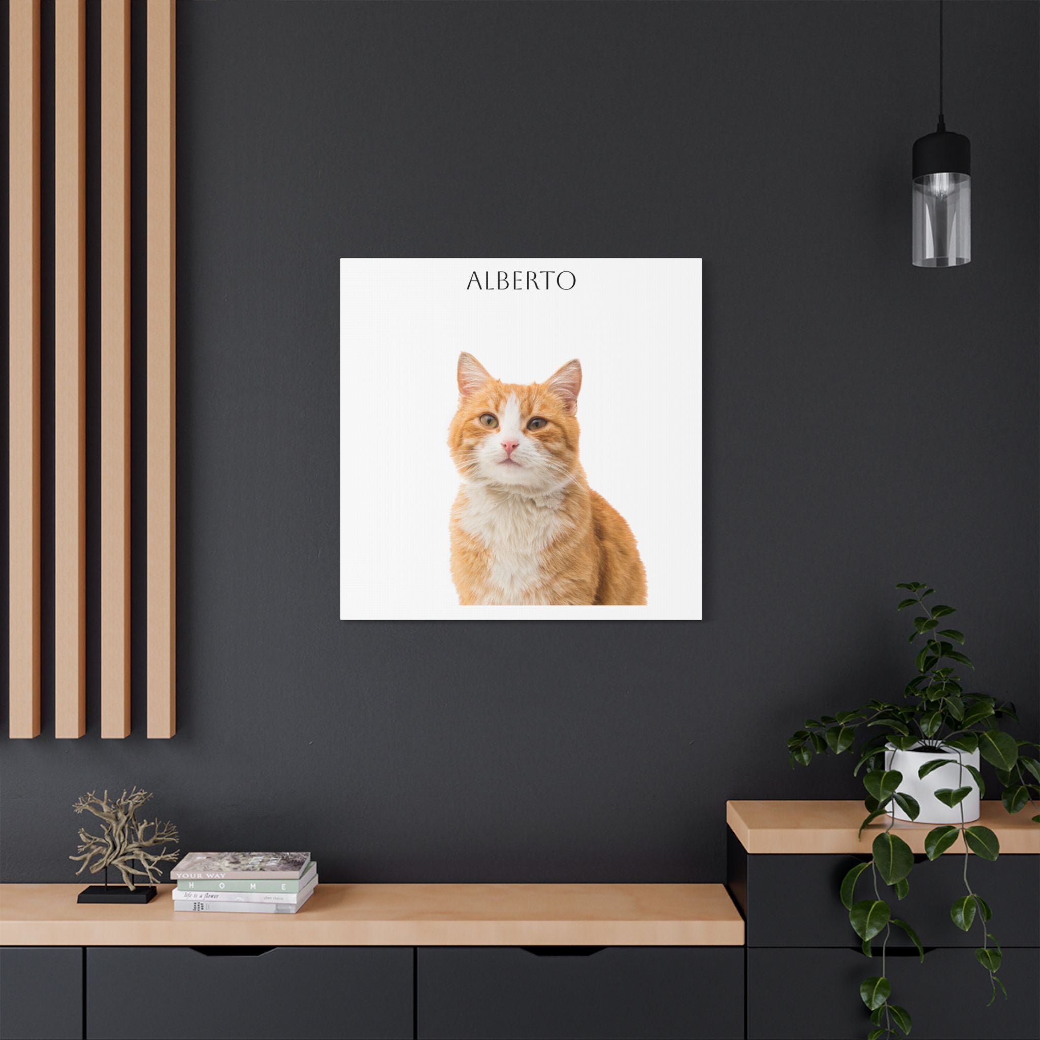 Pet Portrait Satin Canvas (Stretched)