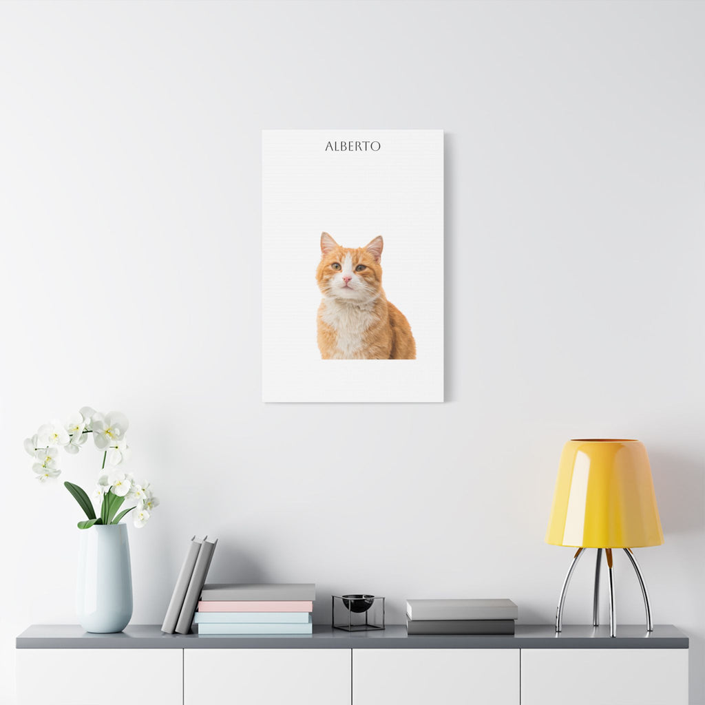Pet Portrait Satin Canvas (Stretched)