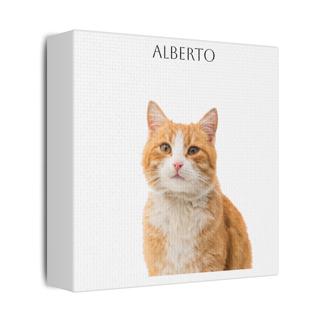 Pet Portrait Satin Canvas (Stretched)