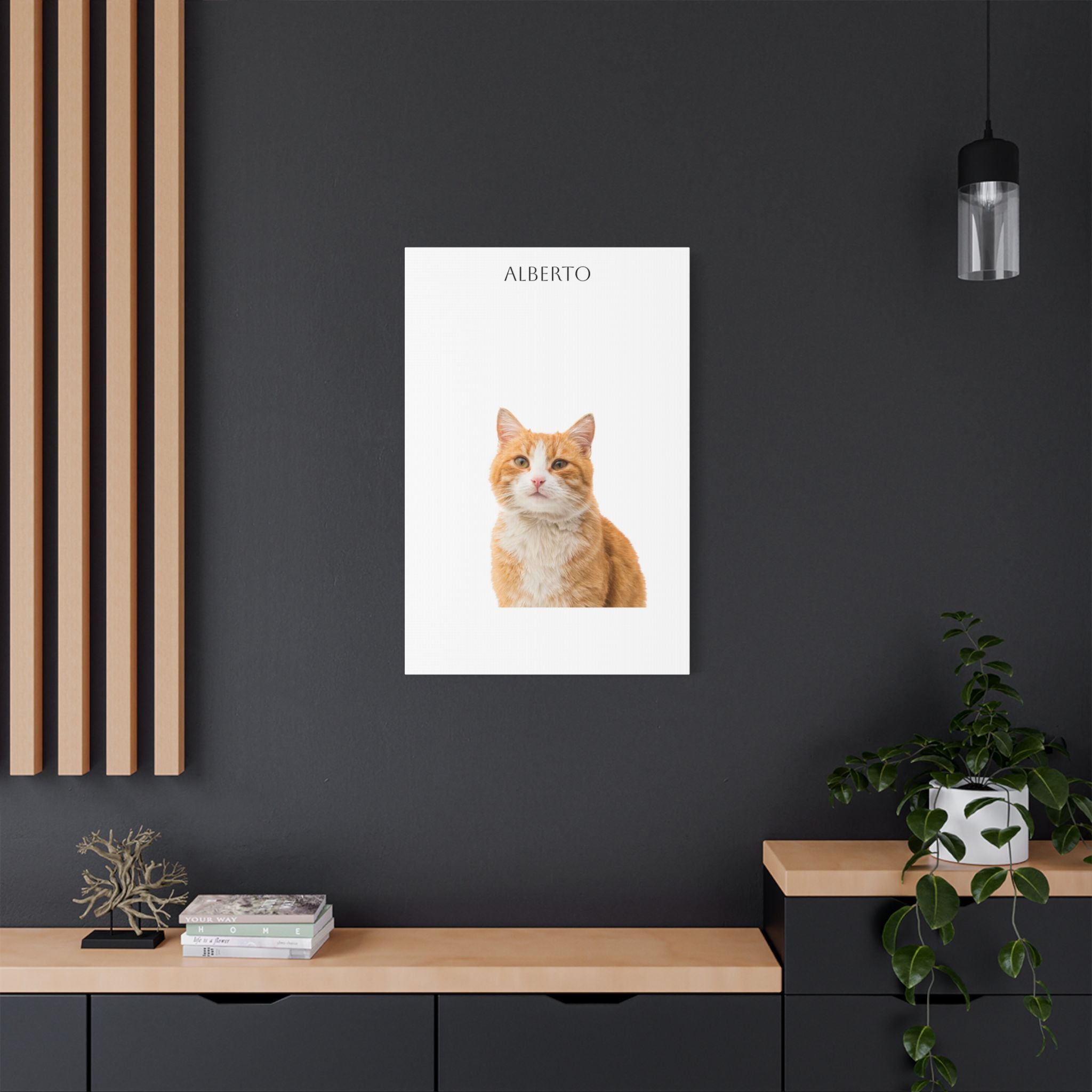 Pet Portrait Satin Canvas (Stretched)