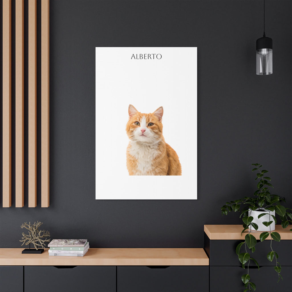 Pet Portrait Satin Canvas (Stretched)