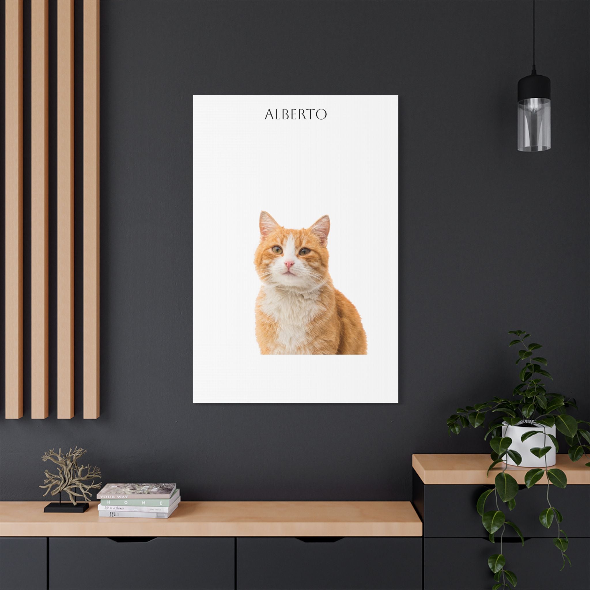 Pet Portrait Satin Canvas (Stretched)