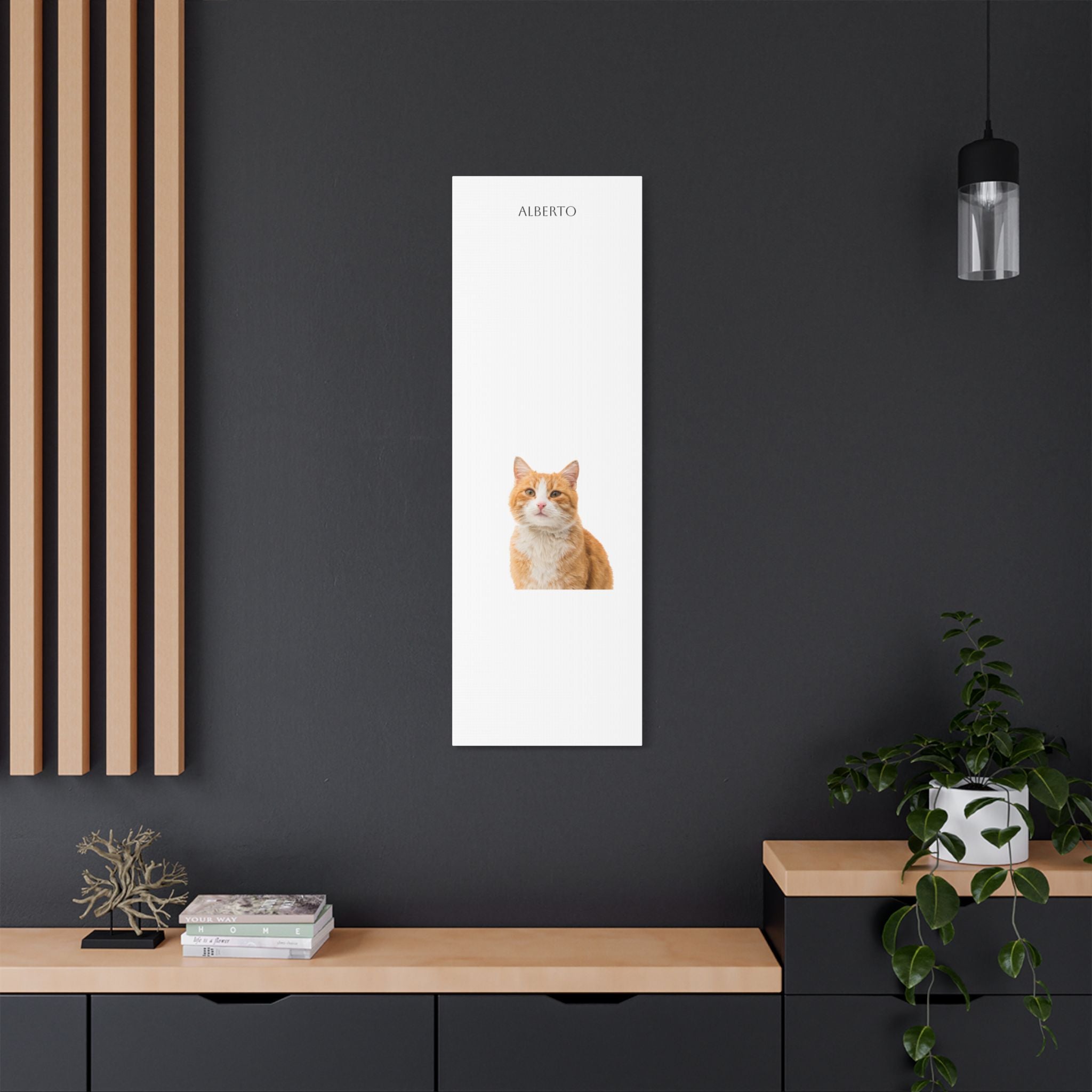 Pet Portrait Satin Canvas (Stretched)