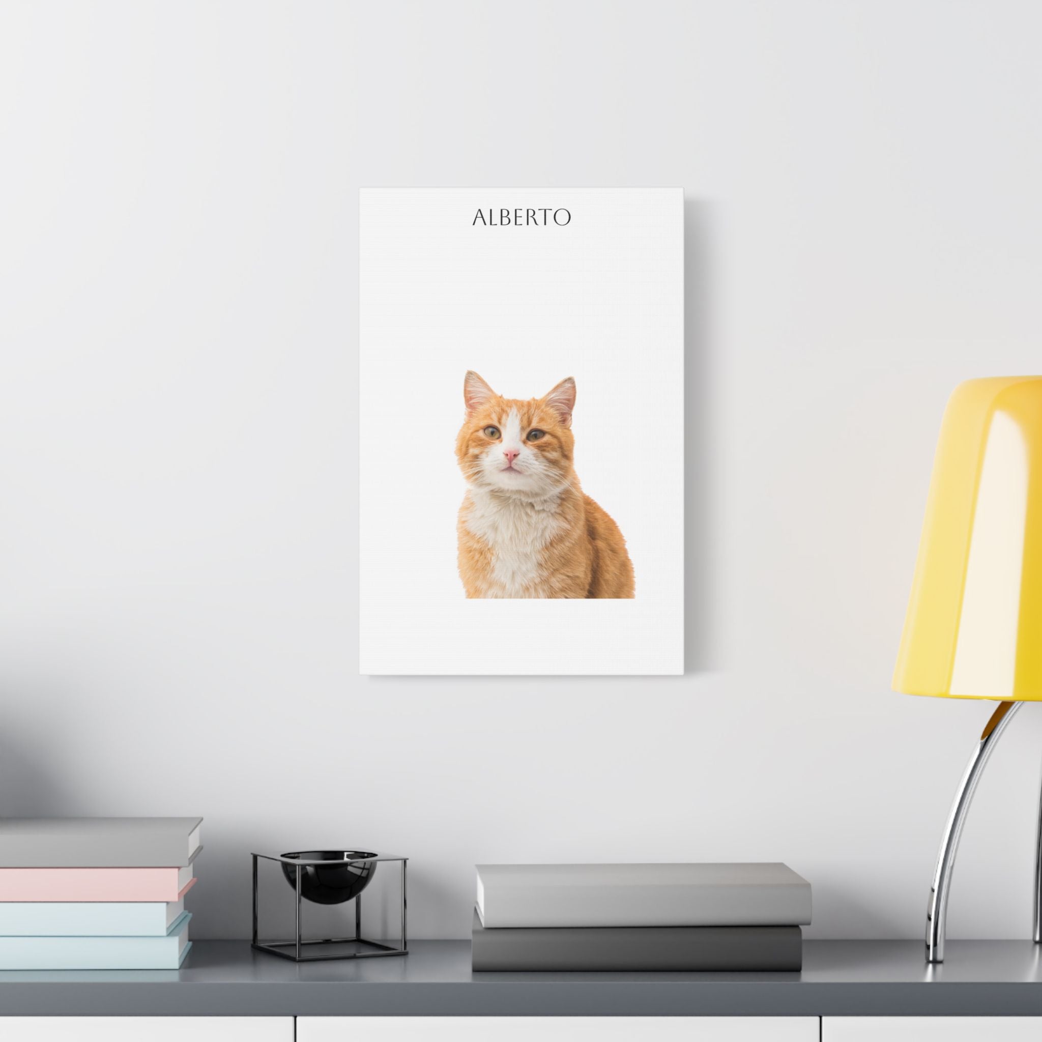Pet Portrait Satin Canvas (Stretched)