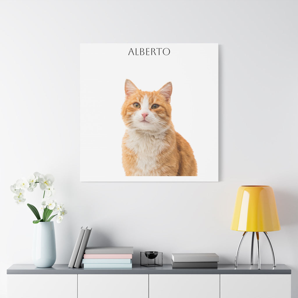 Pet Portrait Satin Canvas (Stretched)