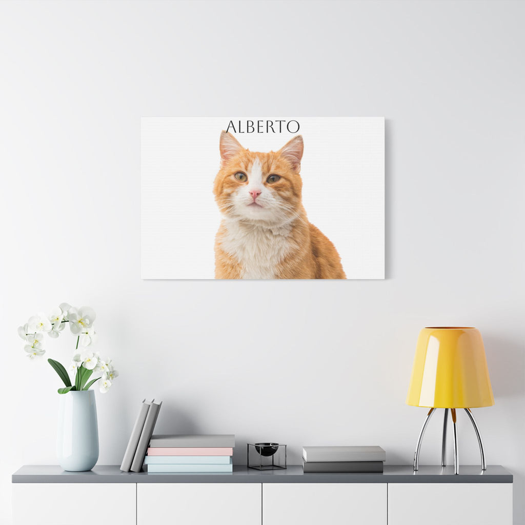 Pet Portrait Satin Canvas (Stretched)