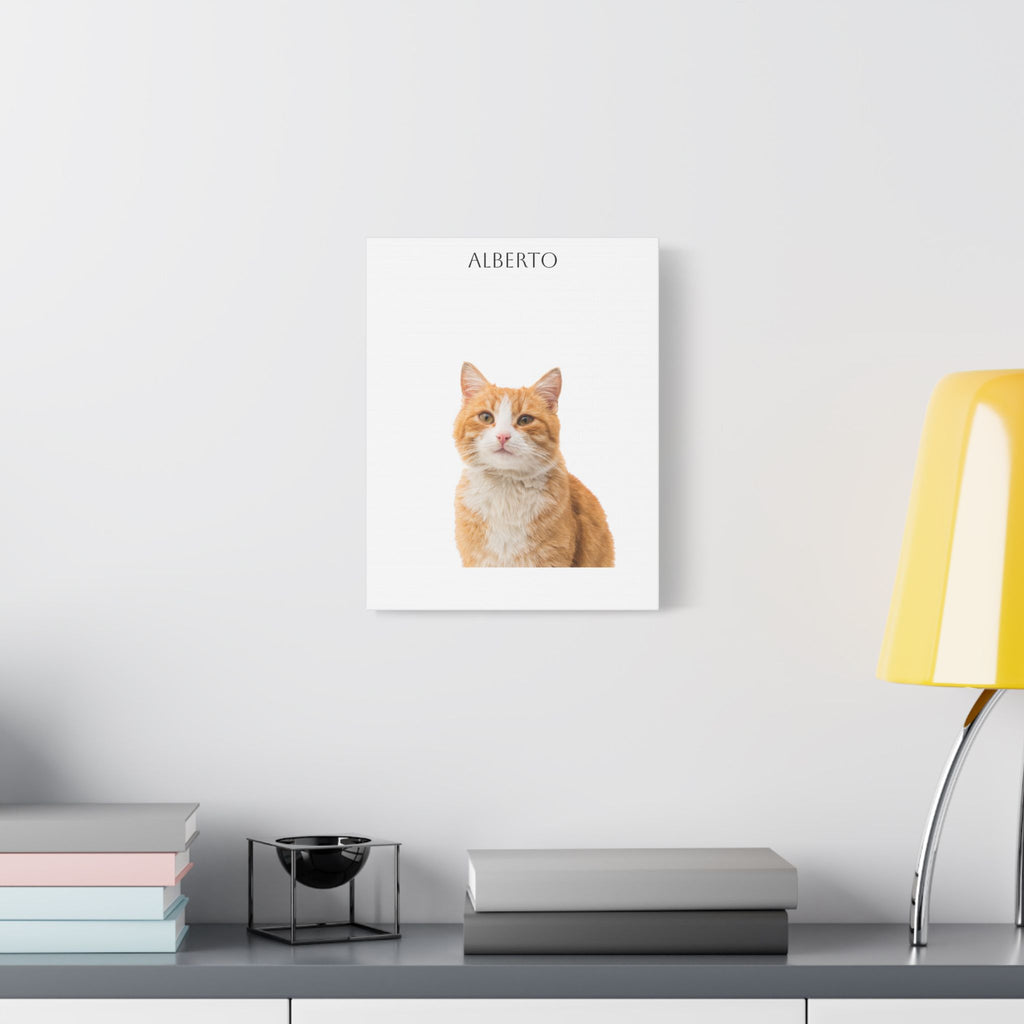 Pet Portrait Satin Canvas (Stretched)