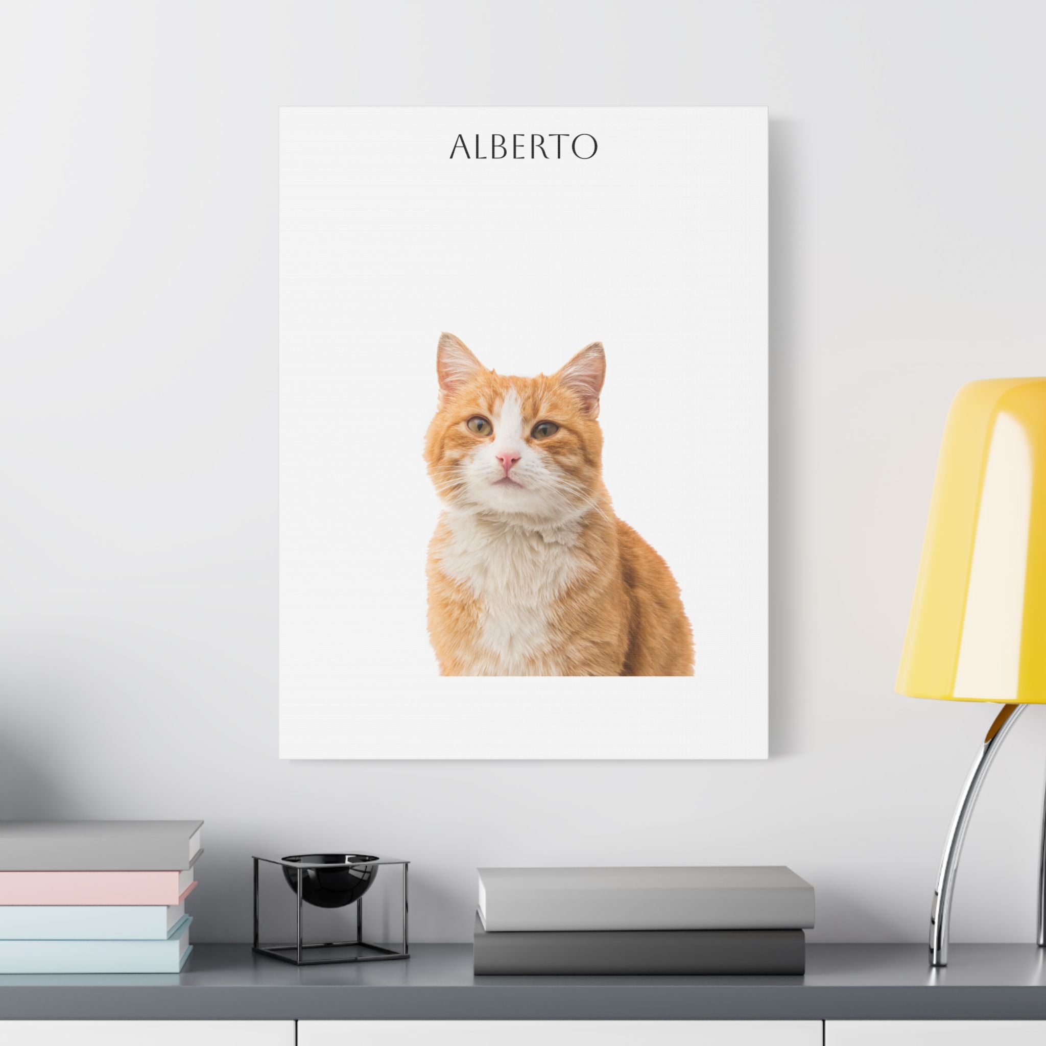 Pet Portrait Satin Canvas (Stretched)