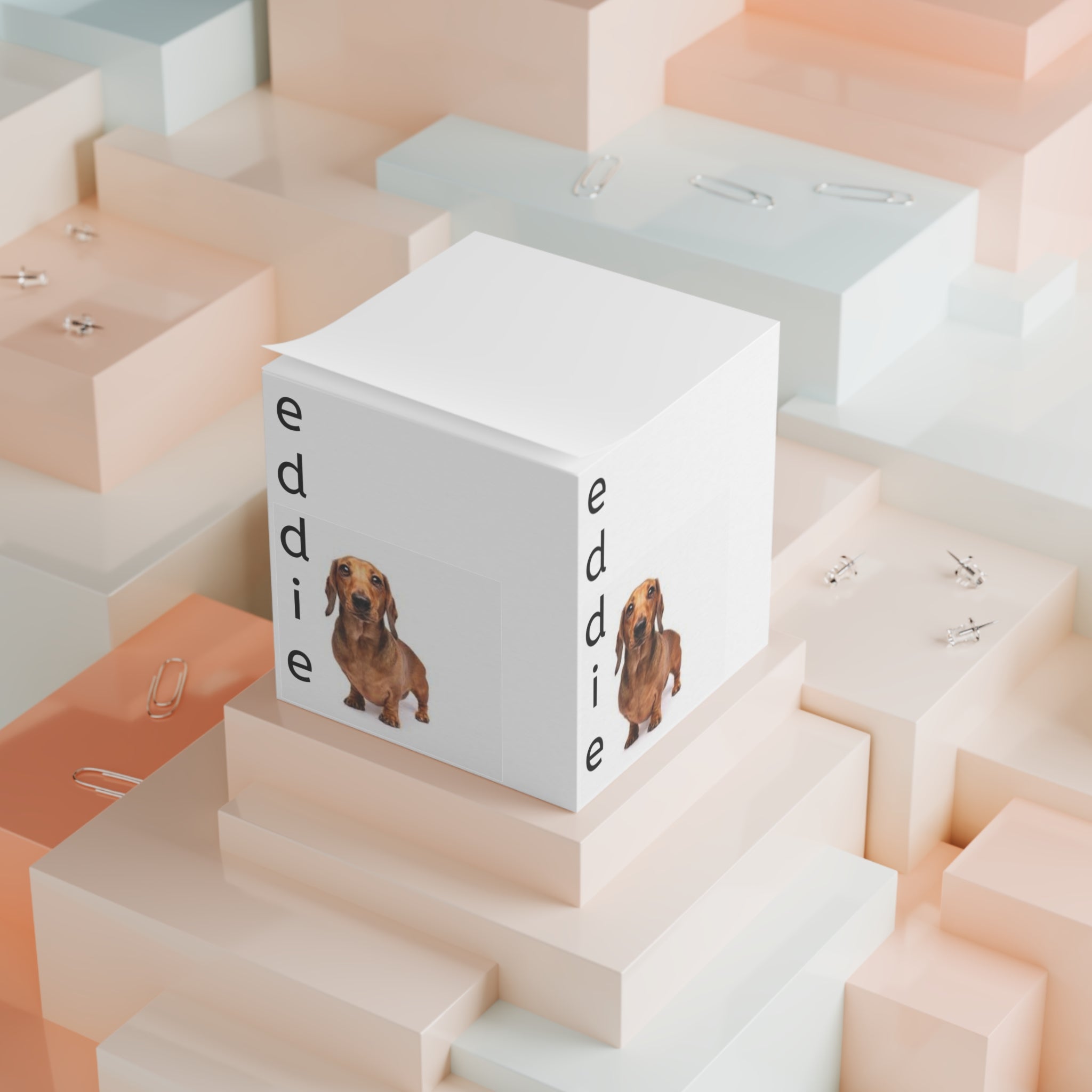 Personalized Note Cube — Custom Sticky Note Block