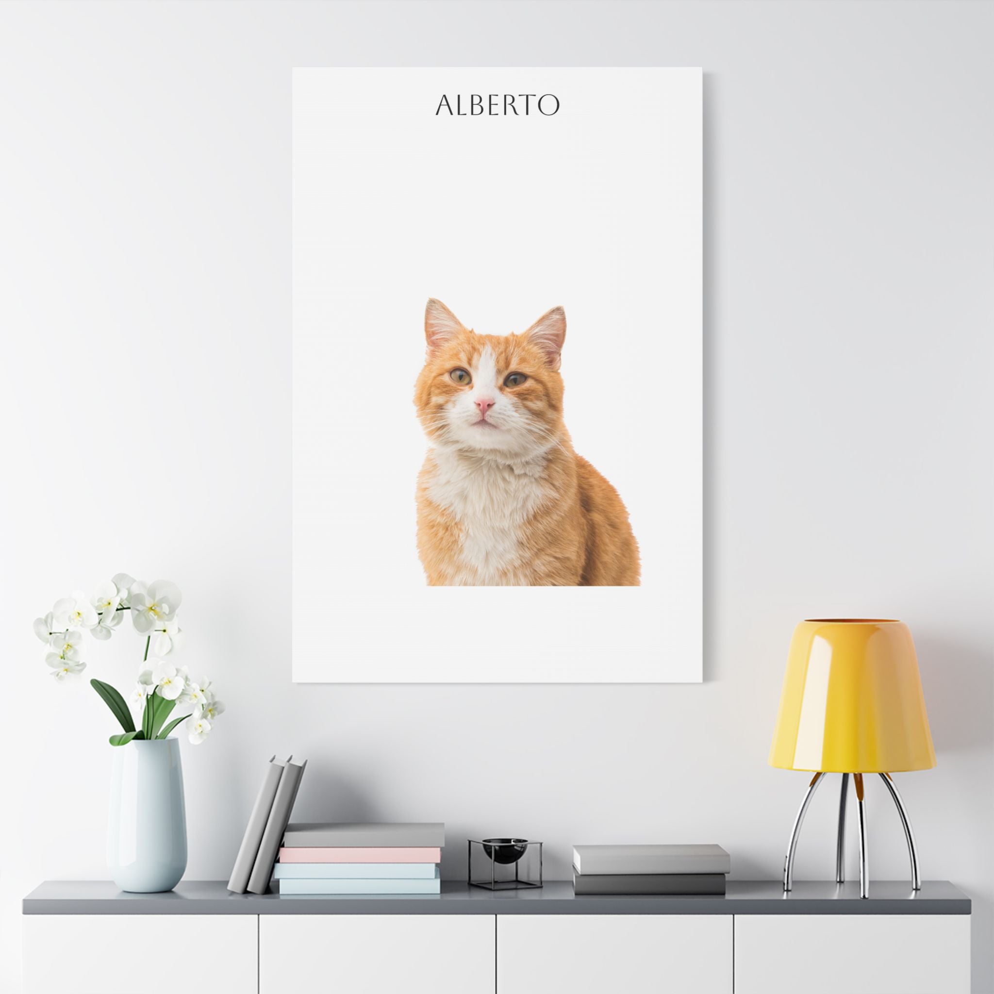 Pet Portrait Satin Canvas (Stretched)