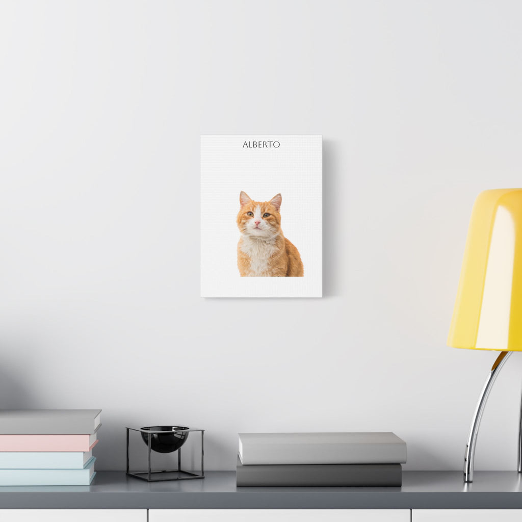 Pet Portrait Satin Canvas (Stretched)