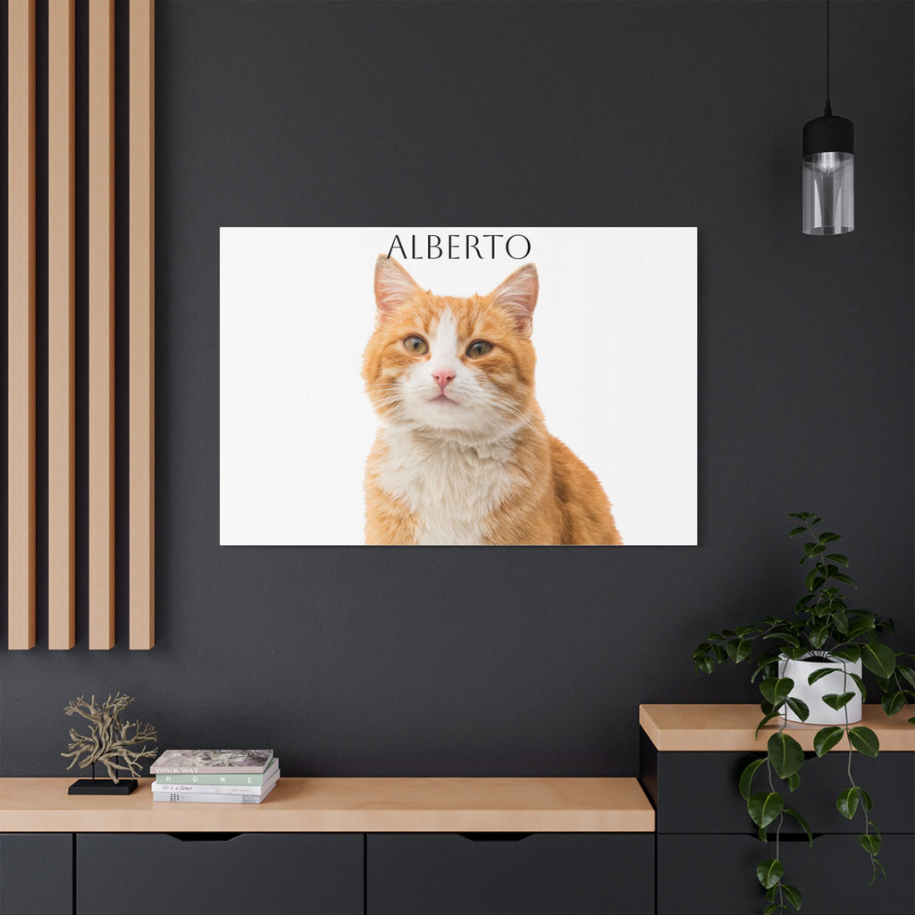 Pet Portrait Satin Canvas (Stretched)