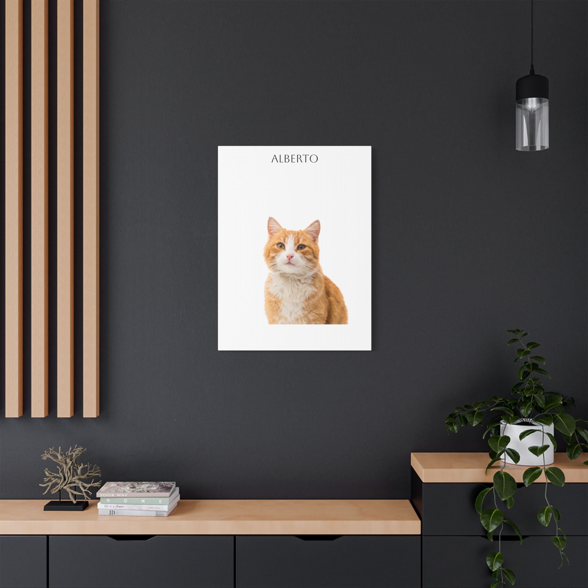 Pet Portrait Satin Canvas (Stretched)
