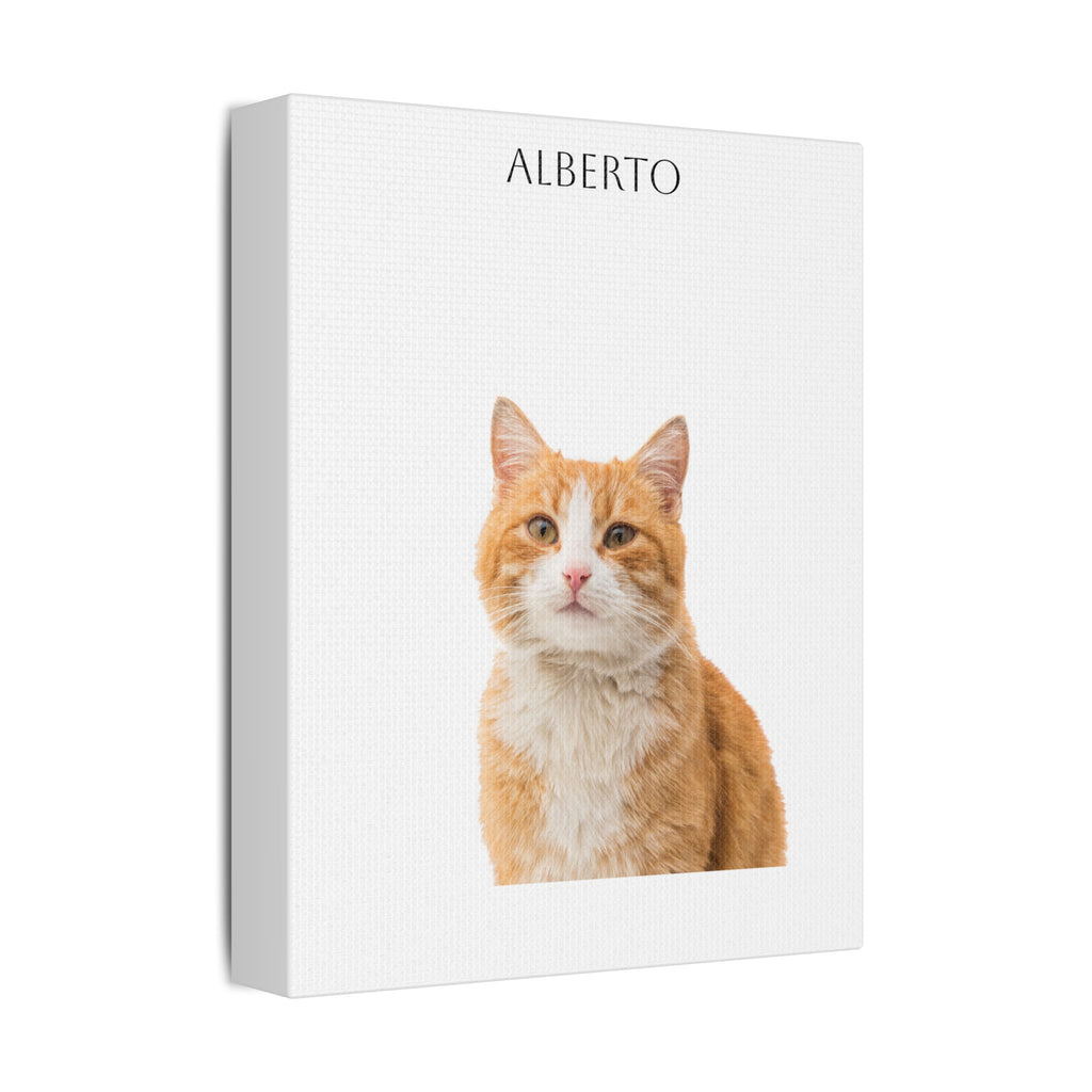 Pet Portrait Satin Canvas (Stretched)