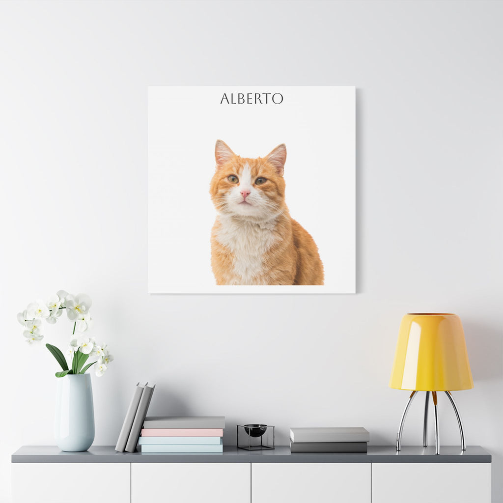 Pet Portrait Satin Canvas (Stretched)