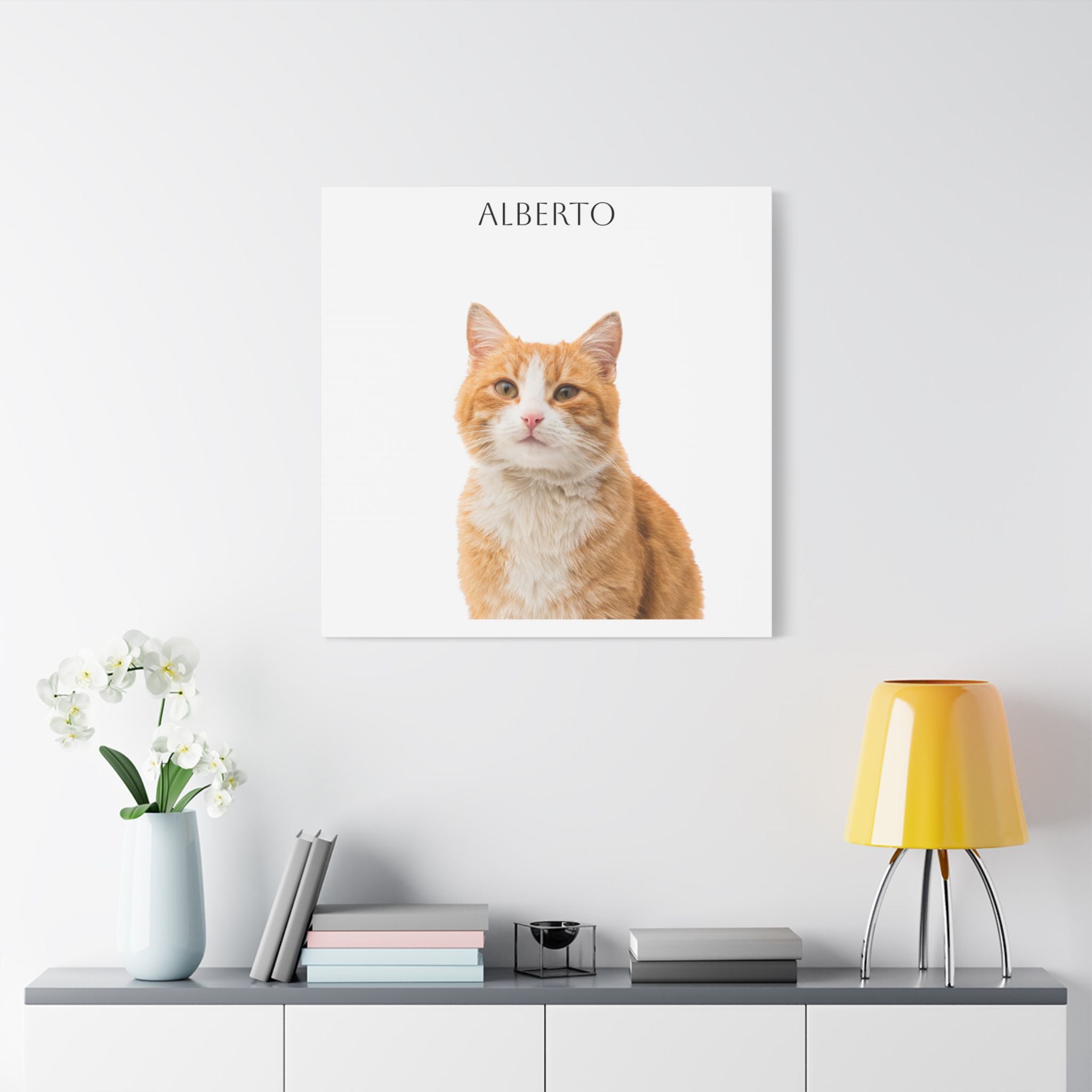 Pet Portrait Satin Canvas (Stretched)