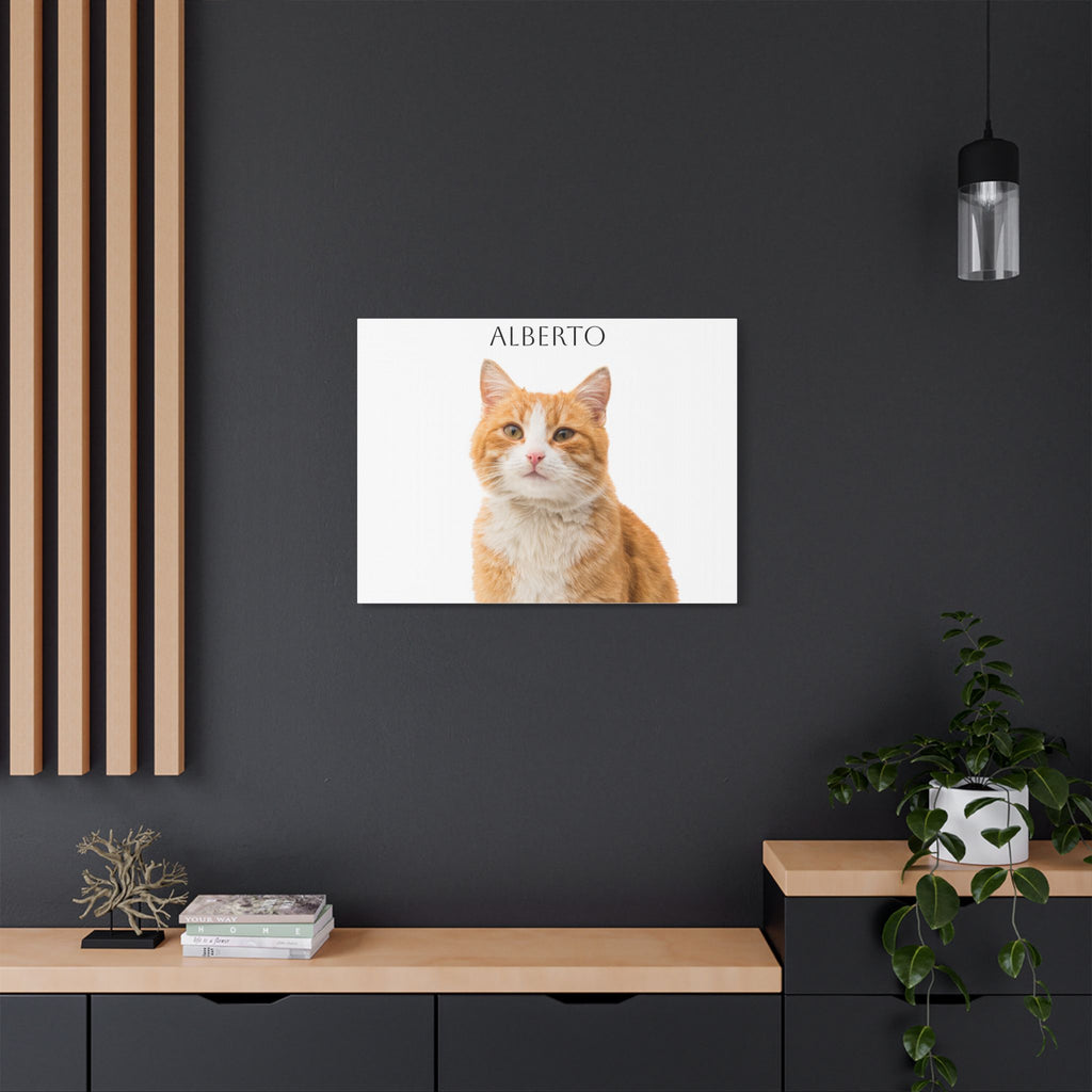 Pet Portrait Satin Canvas (Stretched)