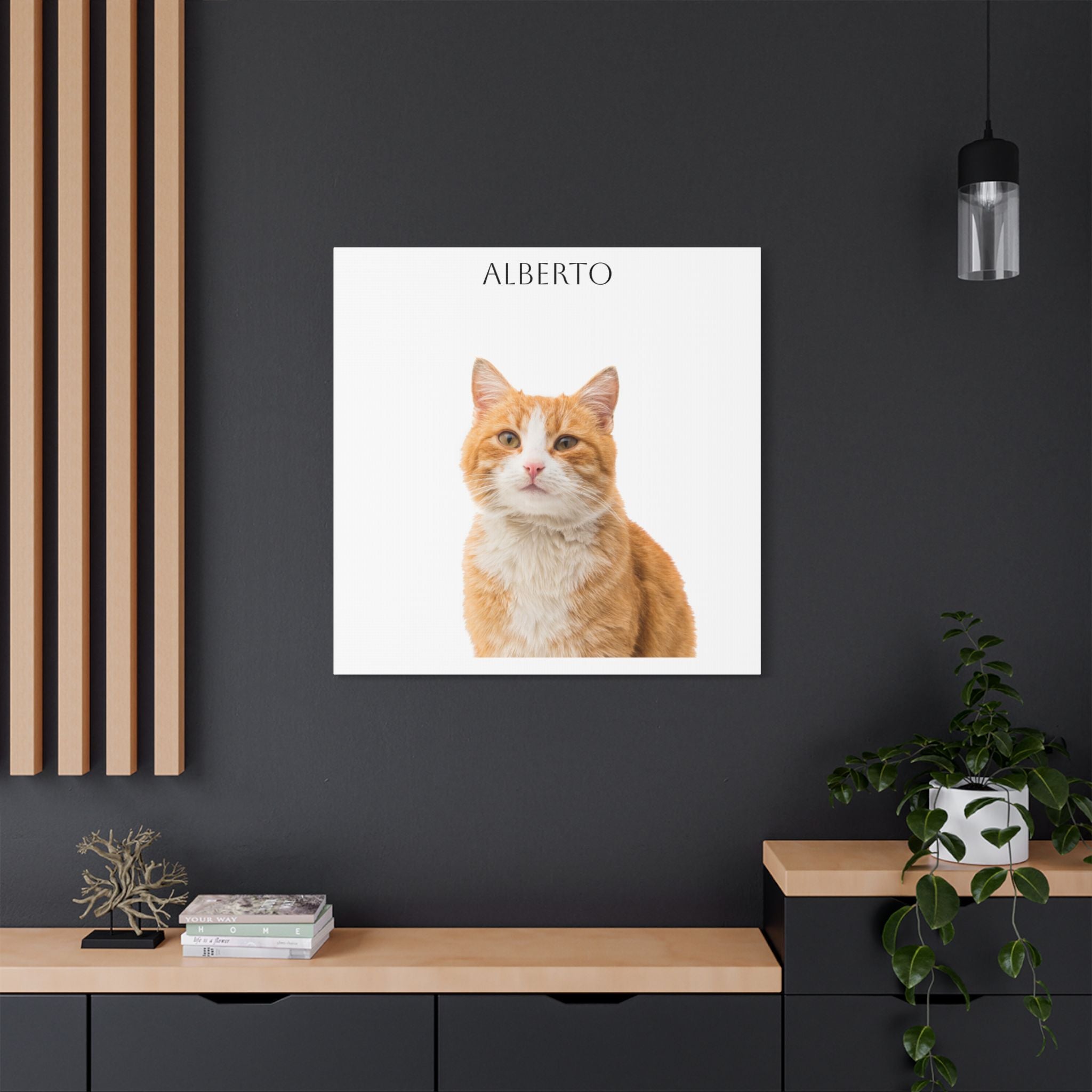 Pet Portrait Satin Canvas (Stretched)