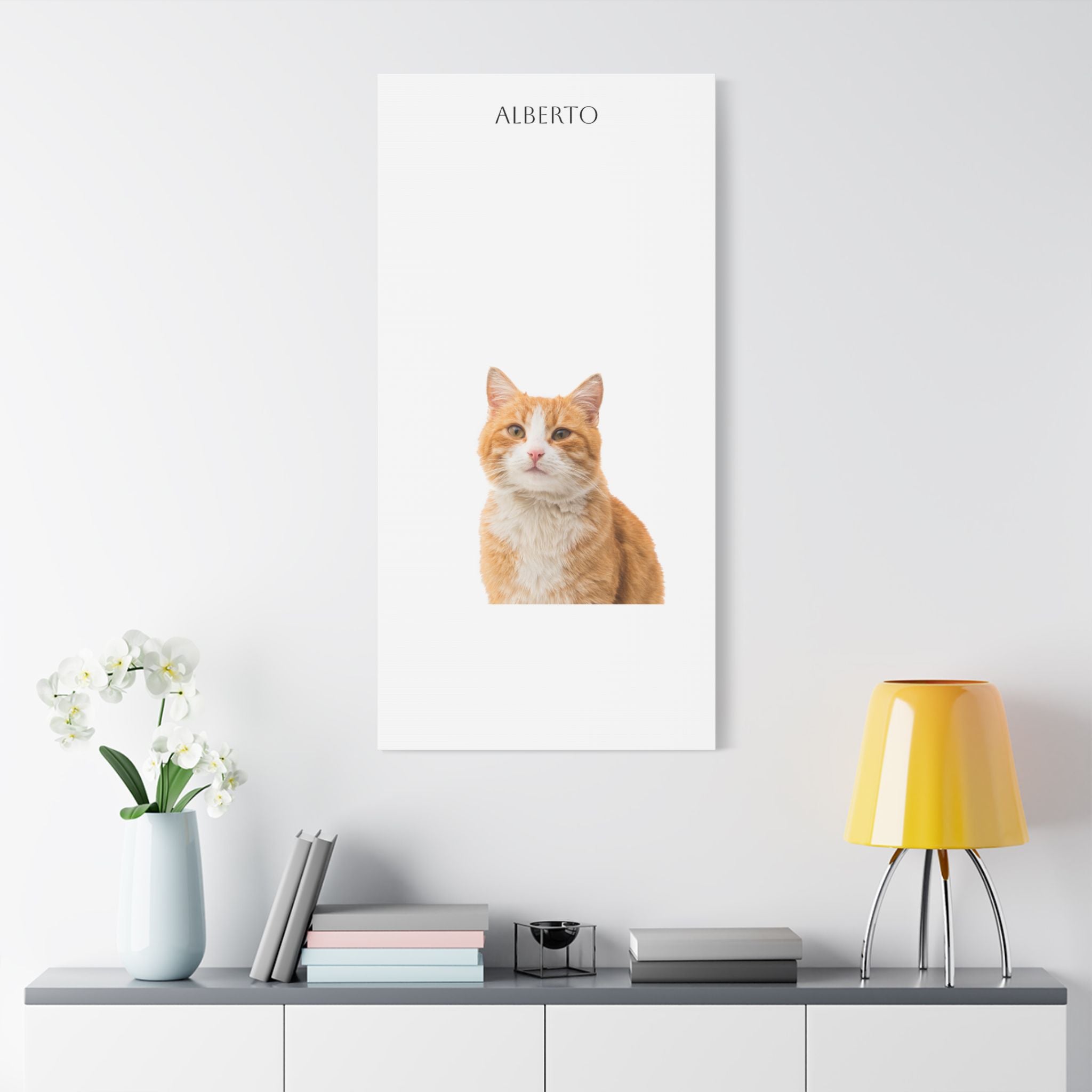 Pet Portrait Satin Canvas (Stretched)