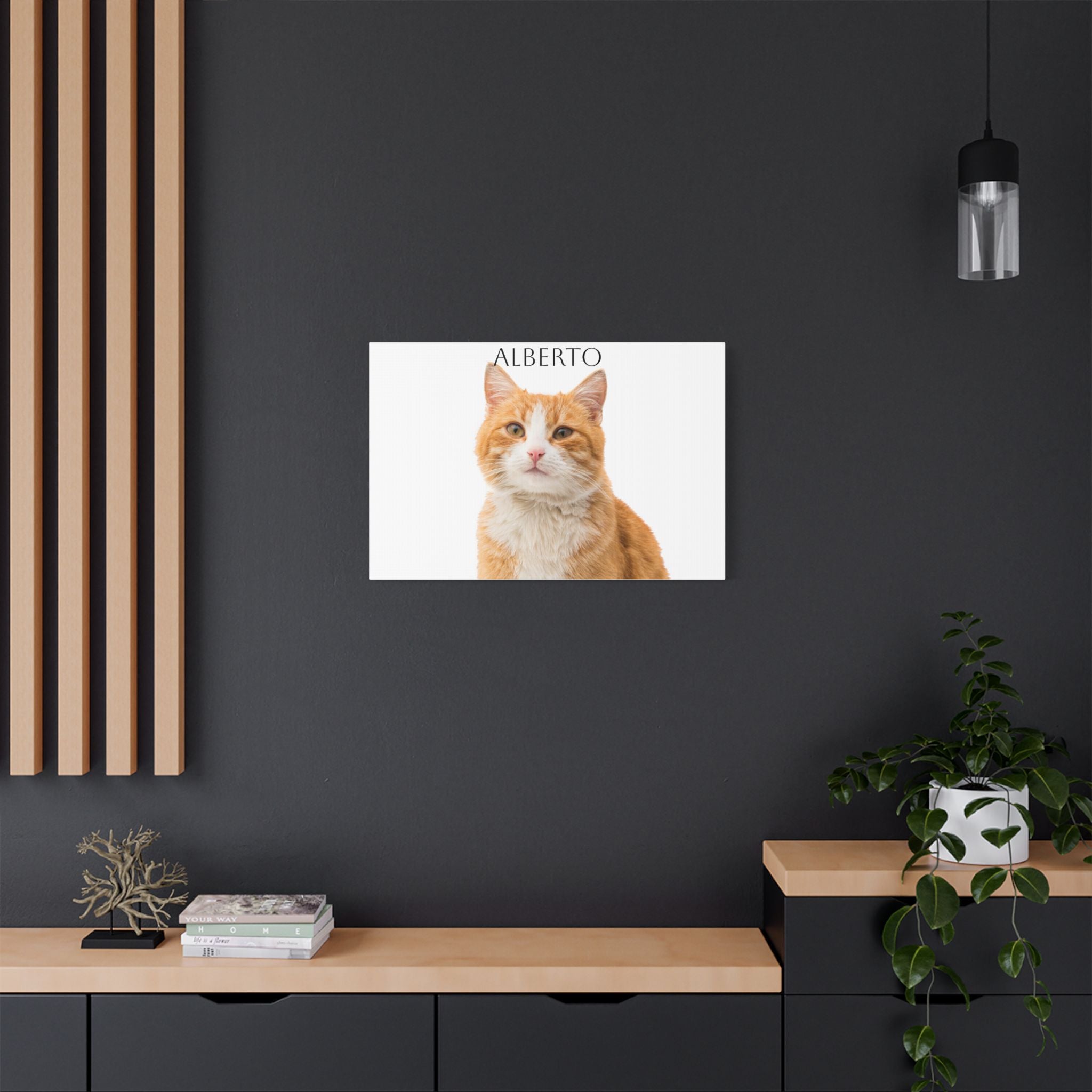 Pet Portrait Satin Canvas (Stretched)