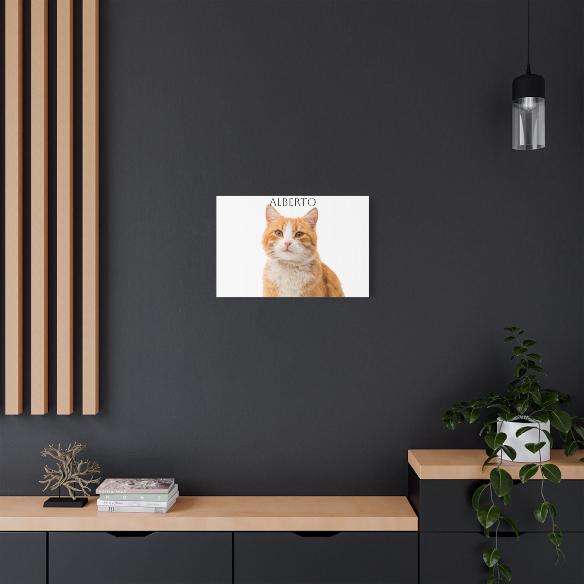 Pet Portrait Satin Canvas (Stretched)