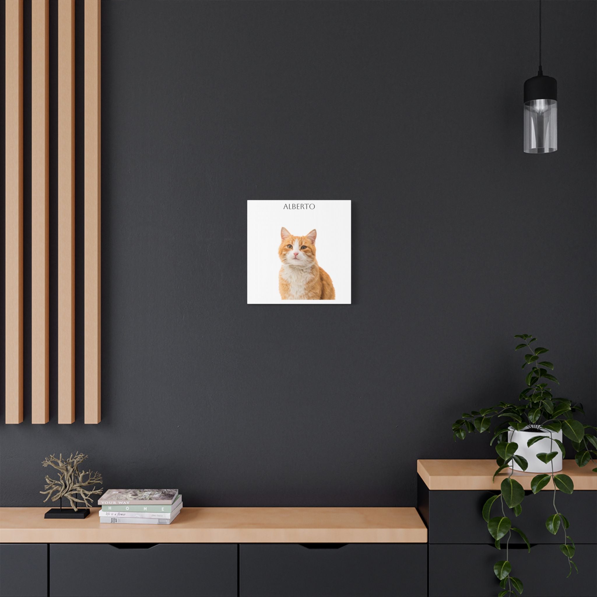 Pet Portrait Satin Canvas (Stretched)